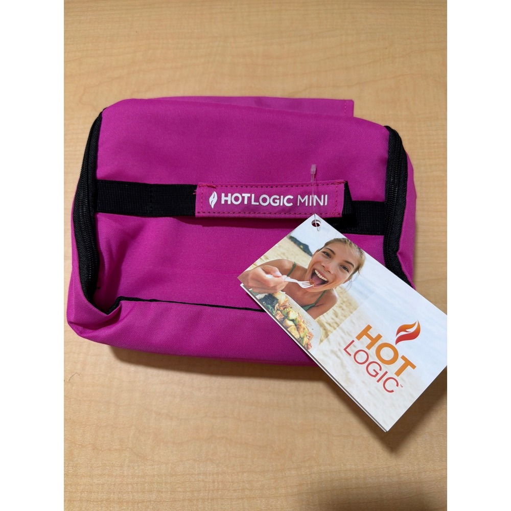 Hot Logic Mini Portable Oven Magenta Pink Personal Food Warmer Lunch Bag NWT